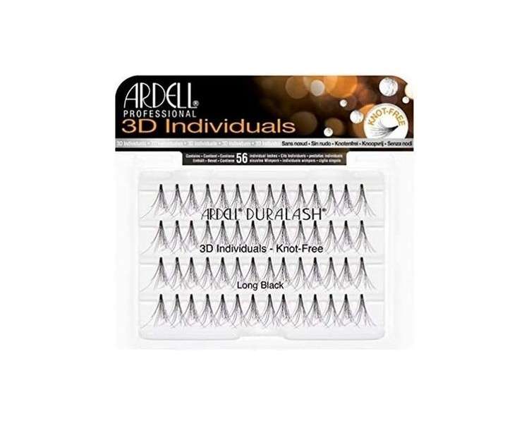 3D Individual Long Black False Eyelashes