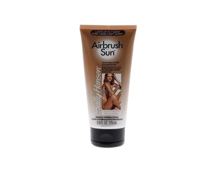 Sally Hansen Airbrush Sun Gradual Tanning Lotion 01 Light To Medium for Women 5.9oz