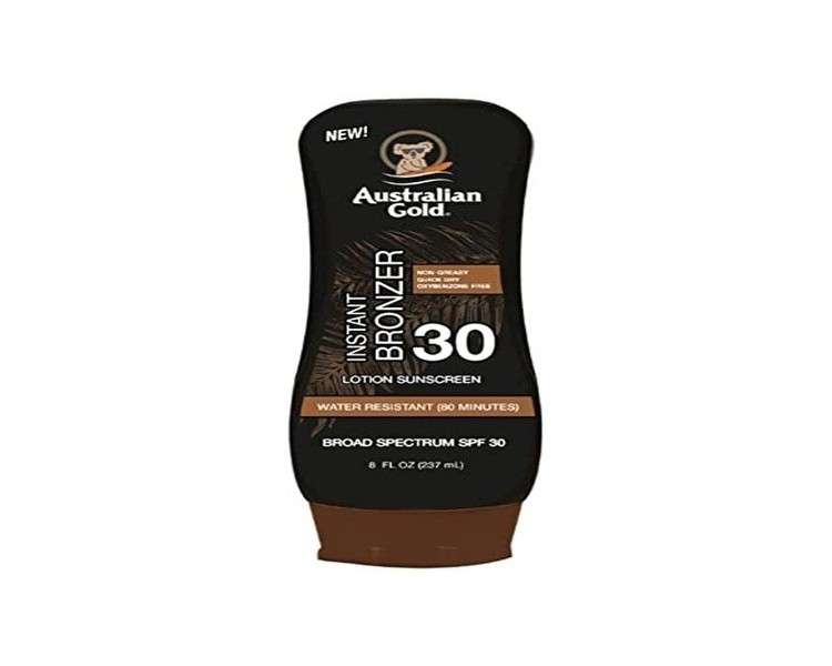 Australian Gold SPF 30 Lotion with Instant Bronzer 237ml