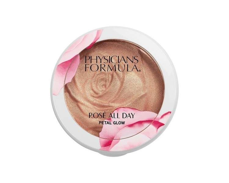 Physicians Formula Rosé All Day Petal Glow Face Highlighter with Pearl Finish for All Skin Tones Petal Pink