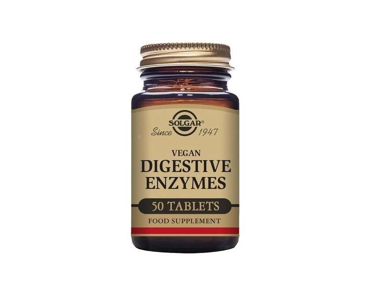 Solgar Vegan Digestive Enzymes Tablets 50 Count