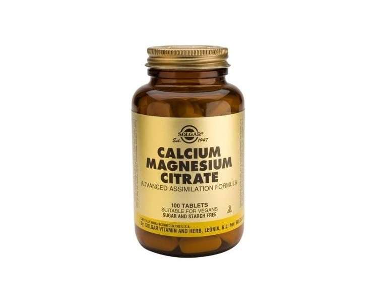Calcium Magnesium Citrate Tablets 100