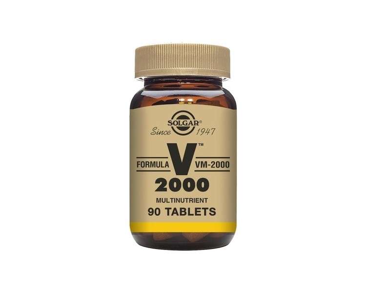 Solgar Formula VM-2000 Multinutrient System 90 Tablets