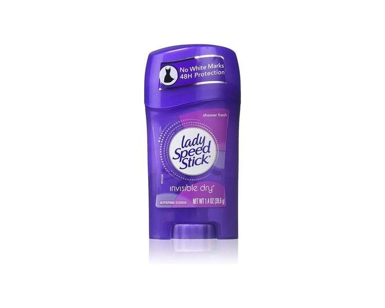 Lady Speed Stick Invisible Dry Antiperspirant and Deodorant Shower Fresh 1.4 Oz