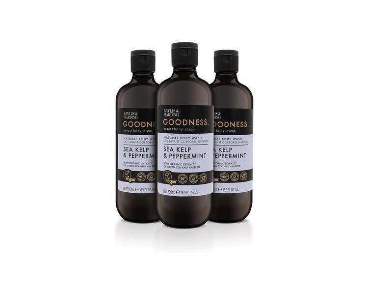 Baylis & Harding Goodness Sea Kelp & Peppermint Natural Body Wash 500ml