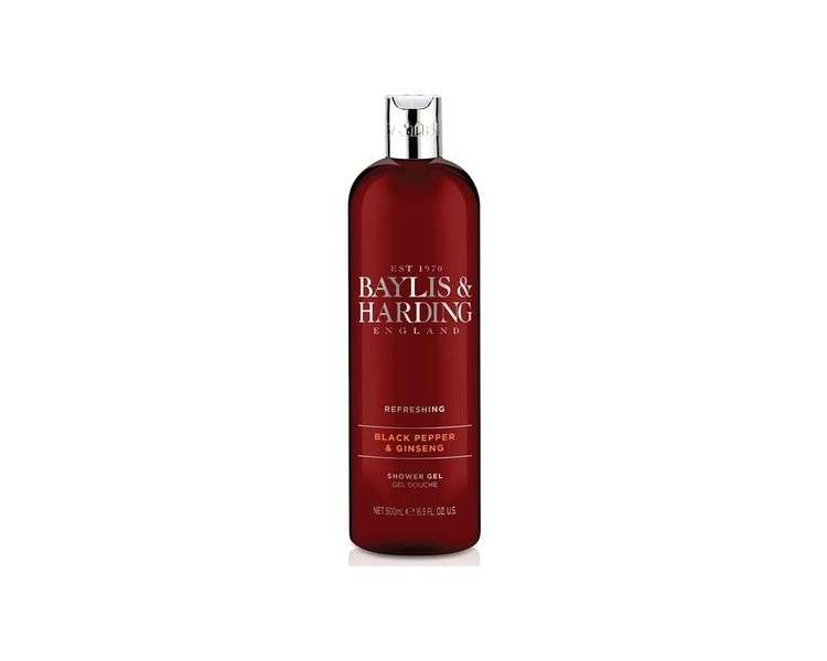 Baylis & Harding Men's Black Pepper & Ginseng Shower Gel 500ml