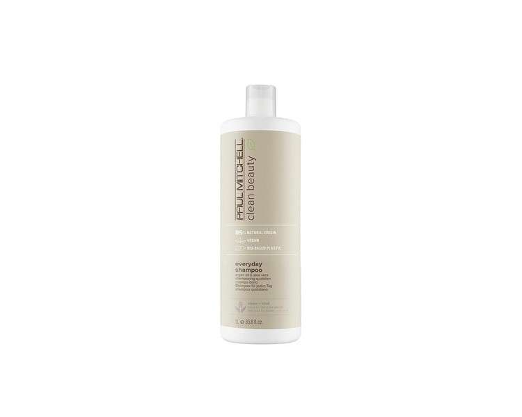 Paul Mitchell Clean Beauty Everyday Shampoo Boosts Shine and Adds Body for All Hair Types 33.8 Ounce