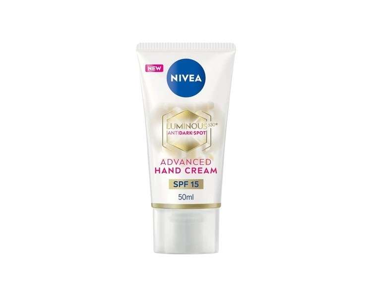 Nivea Luminous 630 Anti Dark Spot Advanced Hand Cream 50ml Enriched with Hyaluronic Acid