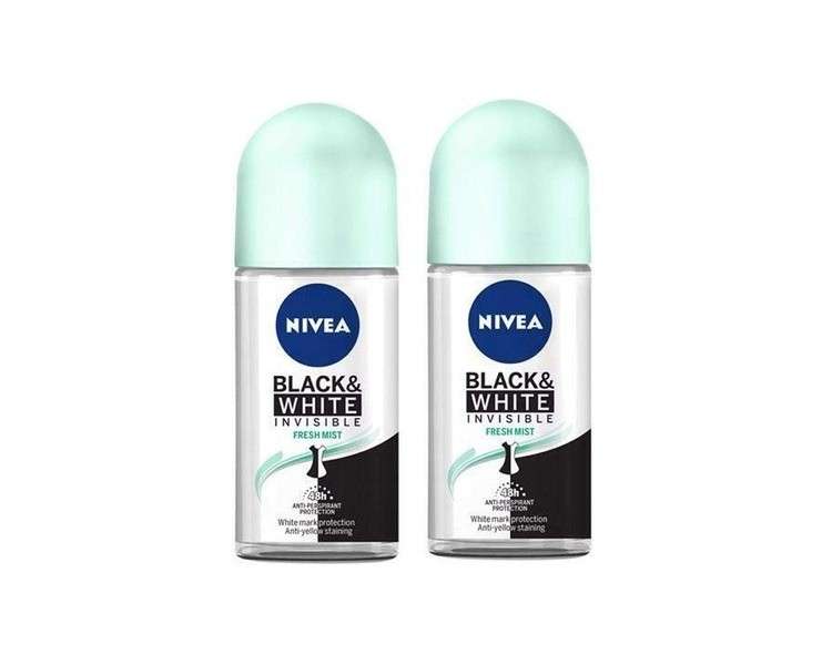 Nivea Invisible Black & White Fresh Anti-Perspirant Roll-On Deodorant