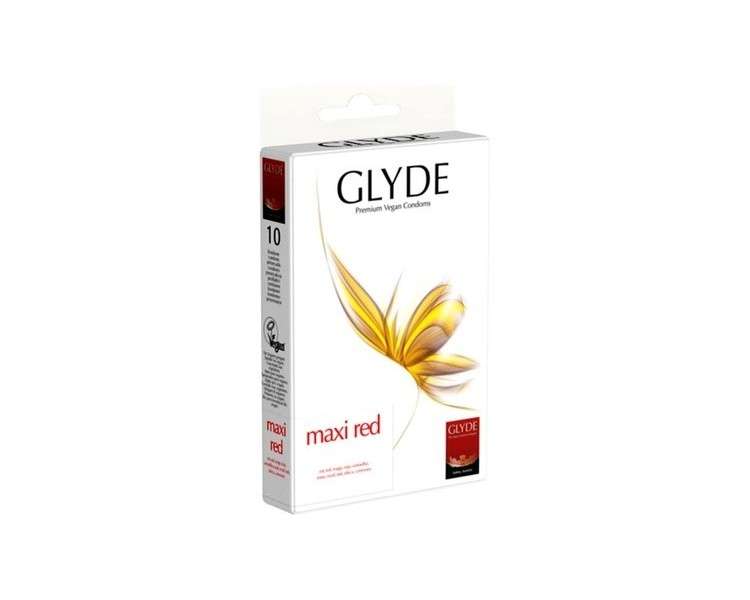 Glyde Ultra Maxi Red - Pack of 10 Large Condoms