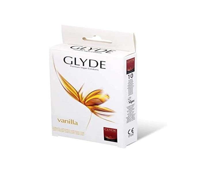 Glyde Ultra Yellow 10 Vanilla-Flavored Vegan Condoms