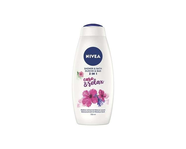 NIVEA 2in1 Care & Relax Bath and Shower Gel 750ml
