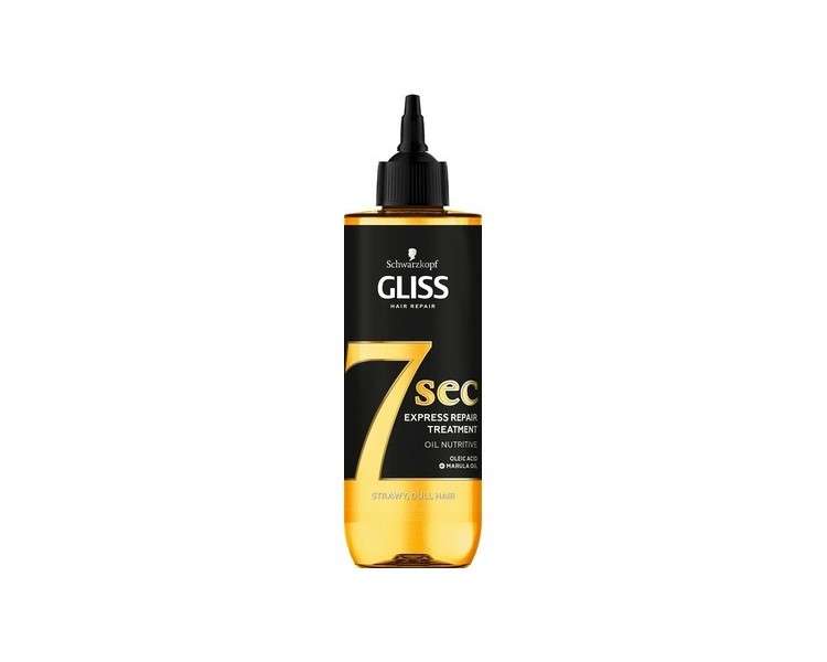 Schwarzkopf Gliss 7 Seconds Express Hair Repair Treatment Oil Nutritive 200ml