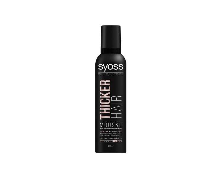 Syoss Thicker Hair Extra Strong Hair Thickening Mousse 250ml