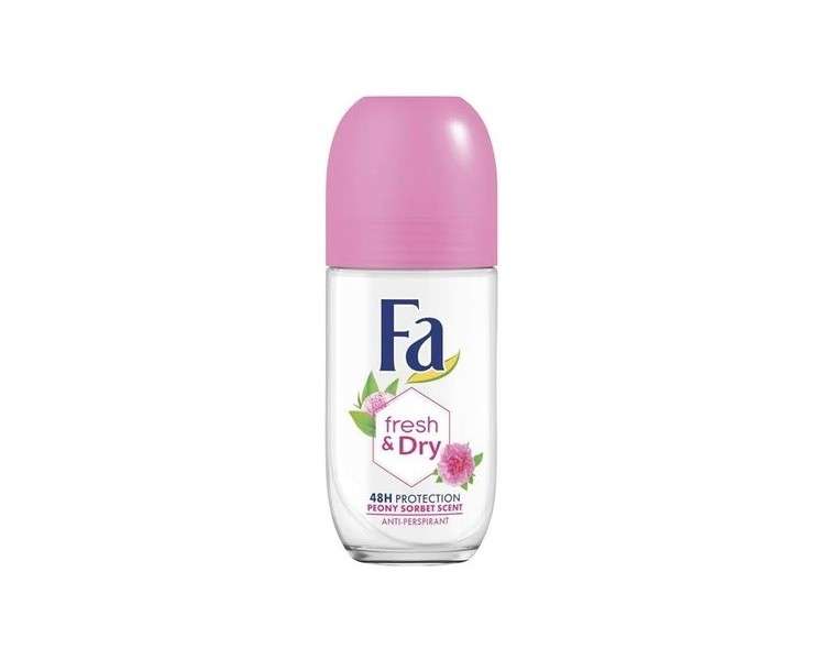 Fa Fresh & Dry Antiperspirant Peony Sorbet Roll-On 50ml