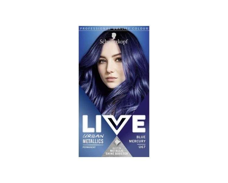 Schwarzkopf Live Urban Metallic hair dye U67 Blue Mercury