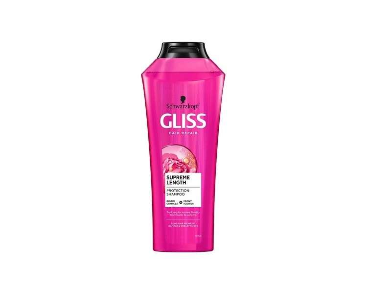 Schwarzkopf Gliss Supreme Length Shampoo for Long and Resilient Hair 400ml