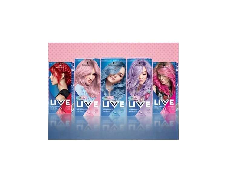Schwarzkopf Live Ultra Pastels Semi-Permanent Hair Dye 9 Colors to Choose From