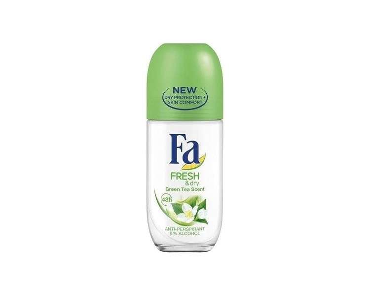 Fa Fresh & Dry Green Tea 48h Roll-On Deodorant Anti-Perspirant 50ml 1.7oz