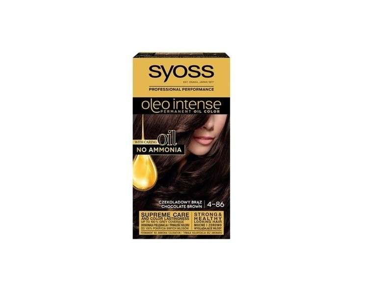 Syoss Oleo Intense Color ammonia-free hair color 4-86 Chocolate brown 50ml