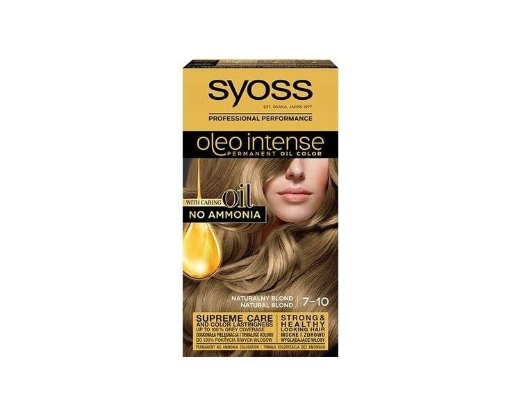 Syoss Hair dye Oleo Intense 7-10 natural blonde 50ml