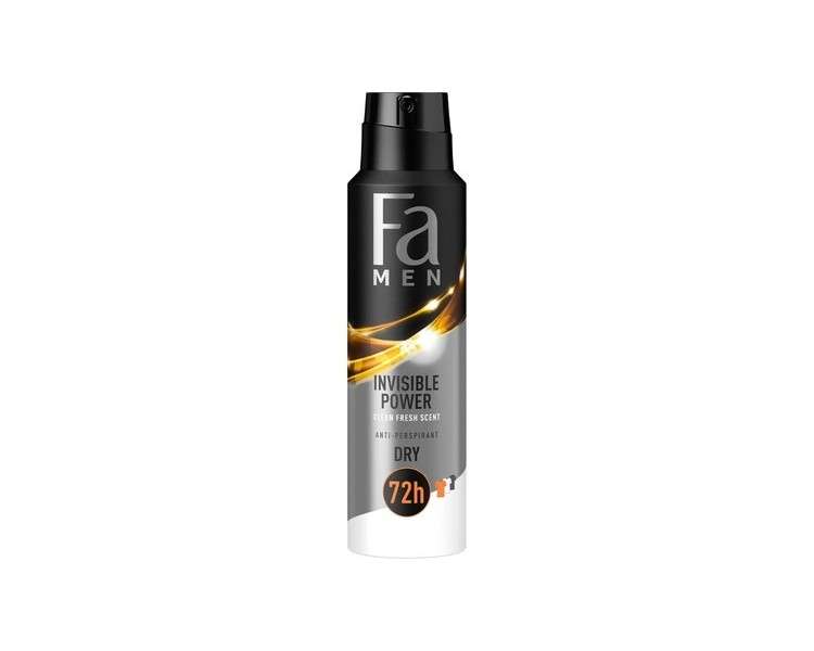 Fa Men Xtreme Invisible Power Antiperspirant Spray for Men 150ml