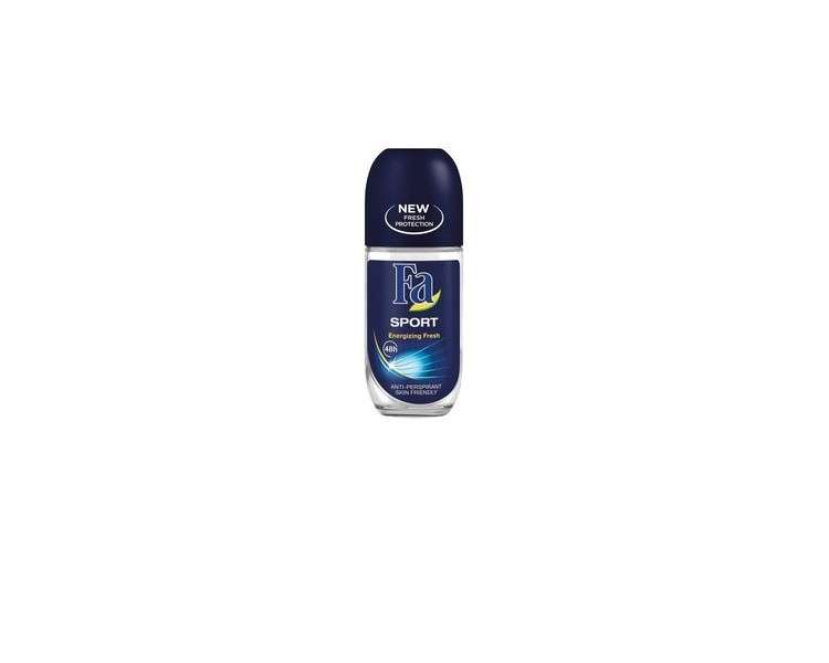 Fa Active Sport Energizing Fresh 48h Roll-On Deodorant Anti-Perspirant 50ml 1.7oz