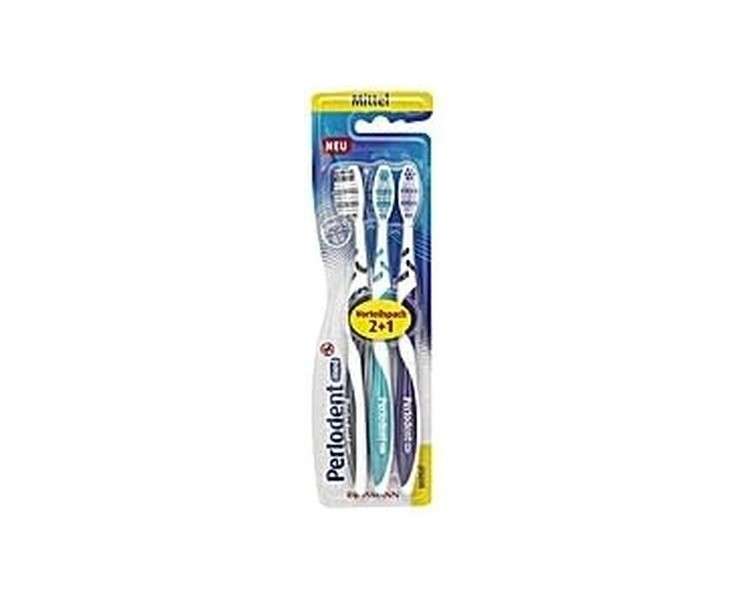 Signal Fighter+ Medium Toothbrush 3 Pieces