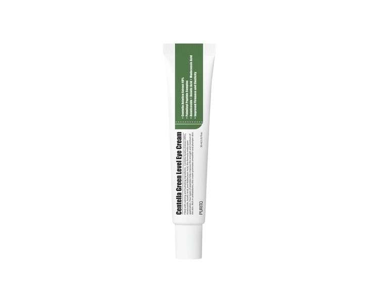 PURITO Centella Green Level Eye Cream 1 fl.oz - Dark Circles Around Eyes Wrinkles Puffiness that Reduces Eye Bags Fine Lines