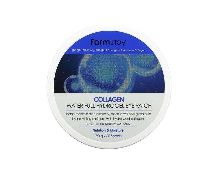 Farmstay Collagen Waterfull Hydrogel Eye Patches - Korean Eye Patches with Collagen