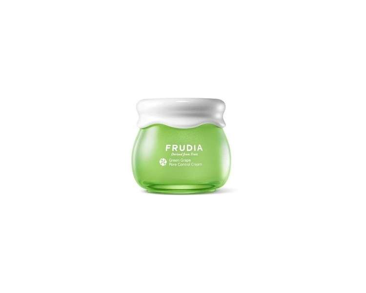 FRUDIA Grape Pore Control Cream Mini Sebum & Pore Minimizer Hydrating Face Moisturizer with Green Grape Fruit Seed & Vegetable Oil Extracts 10g