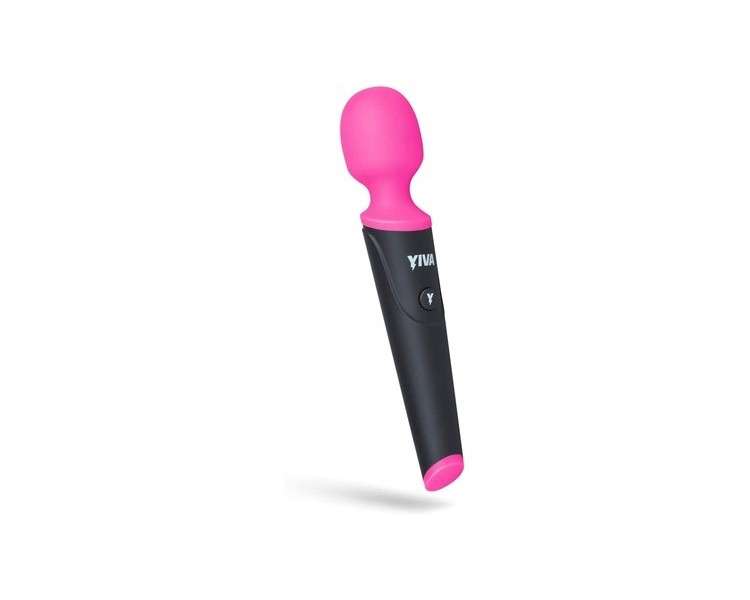 Yiva Pink Massager with Strong Vibrations Rechargeable Massage Wand 10 Massage Levels