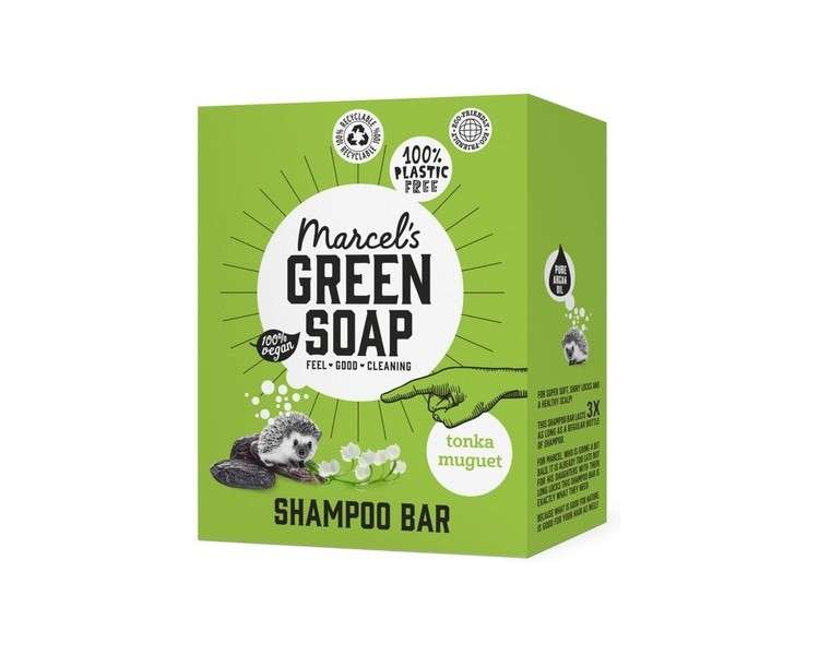 Marcel's Green Soap Shampoo Bar Tonka & Muguet 90g