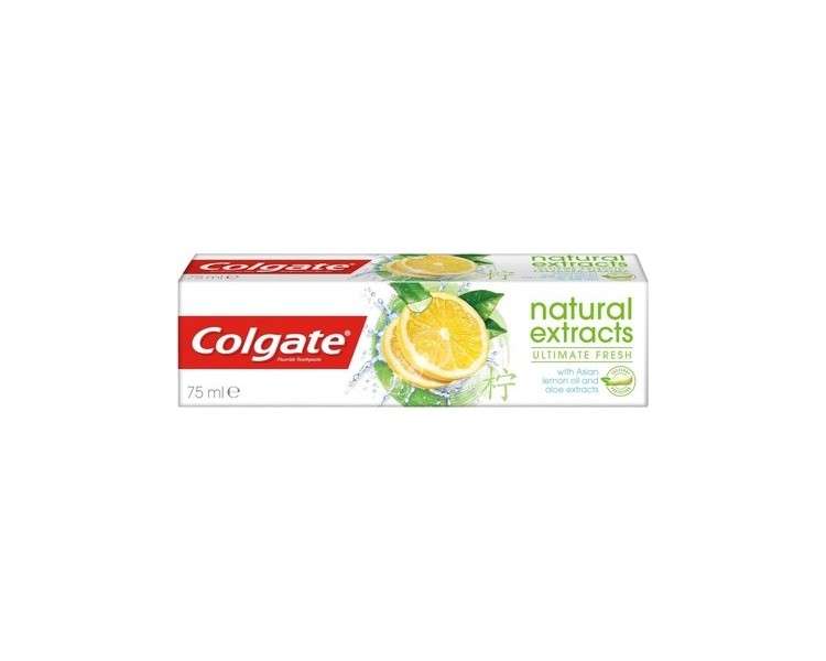 Colgate Ultimate Fresh Natural Extracts Toothpaste with Asian Lemon Oil and Aloe Extracts 75ml