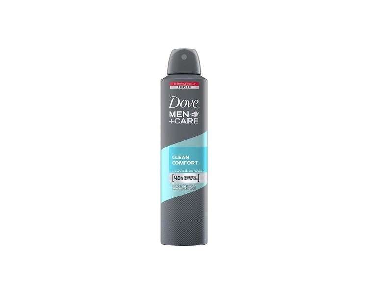 Dove Men+Care Antiperspirant Deodorant Aerosol Clean Comfort 250ml