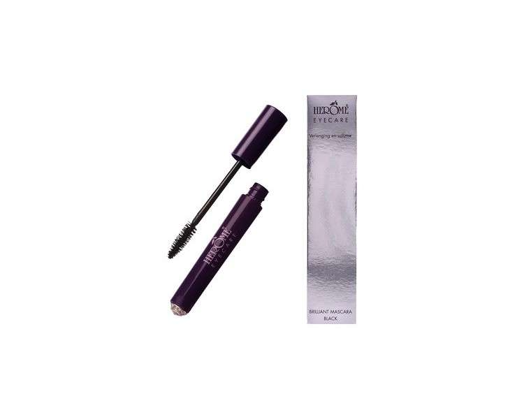 Herome Eye Care Brilliant Mascara Black for Shiny and Incredibly Voluminous Lashes