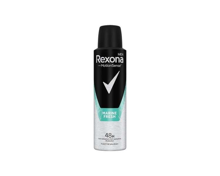 Rexona Men Deodorant Spray Antiperspirant Stay Fresh Marine 150ml