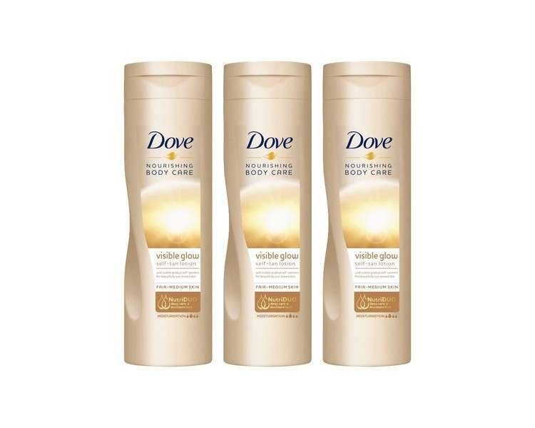 Dove Nourishing Body Care Self Tanning Lotion 250ml Fair to Medium