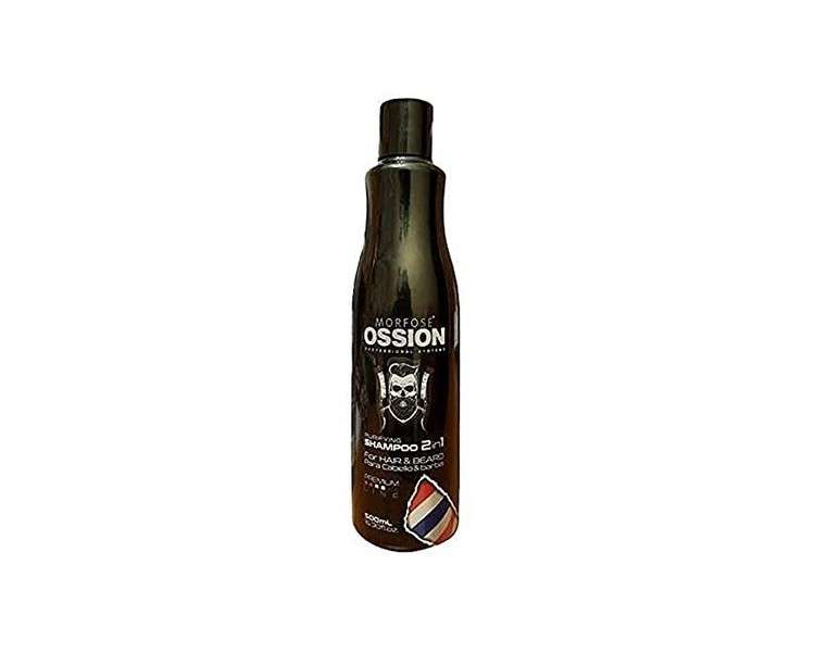 Morfose Ossion Premium Barber Line Purifying Shampoo for Hair and Beard 500ml