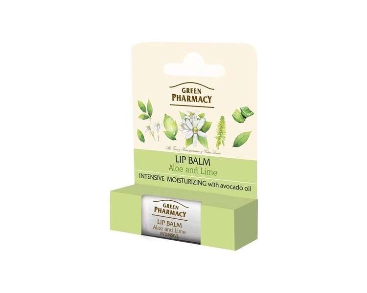 Elfa Pharm Green Pharmacy Aloe and Lime Intense Moisture Lip Balm SPF10 4g