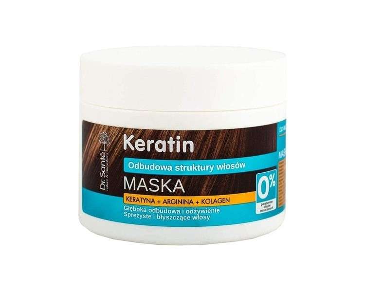 Dr. Santé Keratin Hair Mask Collagen and Argan Deep Regeneration 300ml - 0% Parabens and Mineral Oils