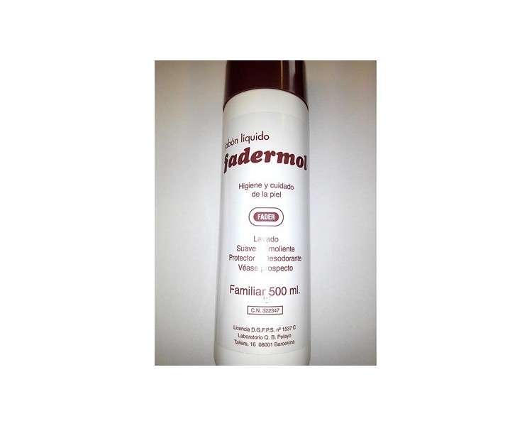 Fadermol Milk Foam and Shower Gel 550g