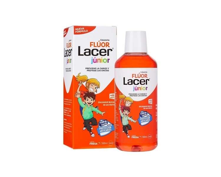 Lacer Colut Fluoride Mouthwash Strawberry Flavor 500ml