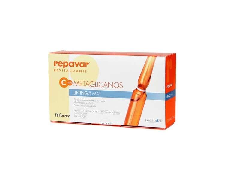 Repavar Revitalizing Lifting & Mat Metaglycan Facial Serum with Vitamin C 1ml