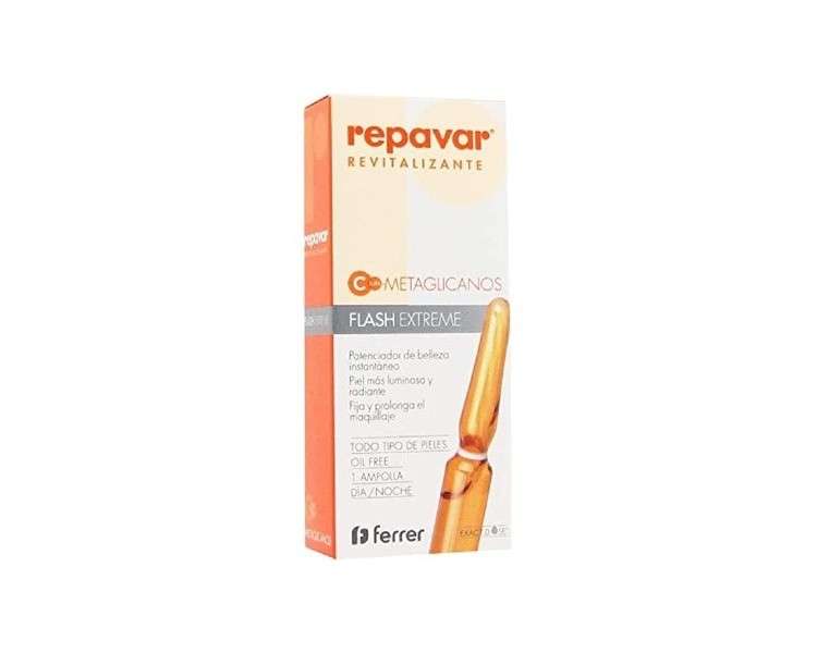 Repavar Revitalizing Flash Extreme Metaglycan Serum with Vitamin C 1ml