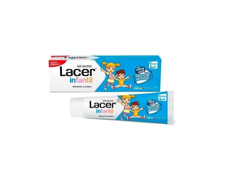 LACER Gel Infant Dental Strawberry Flavor 75ml