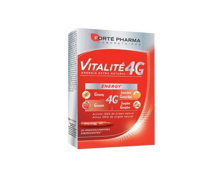 Forté Pharma VItalité 4G Dietary Supplement 20 Tablets