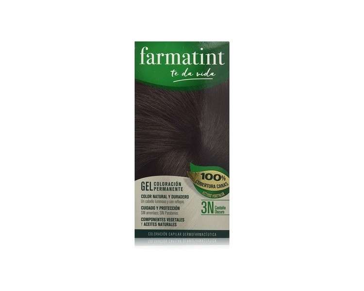 Farmatint Permanent Gel Hair Dye 3N Dark Chestnut