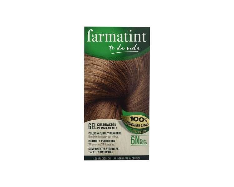 Farmatint 6N Dark Blonde 130ml Permanent Ammonia-Free Hair Color