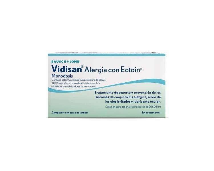 Vidisan Allergy Eye Drops with Ectoin 20 Units